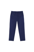 Load image into Gallery viewer, LERROI BLUE COL COTTON STRETCH CHINO BLUE
