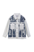 Load image into Gallery viewer, LERROI CREAM MIX COL DENIM JACKET CREAM