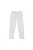 Load image into Gallery viewer, LERROI WHITE COTTON STRETCH CHINO WHITE