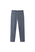 Load image into Gallery viewer, LERROI BLUE CHECK SILM FIT TROUSER BLUE