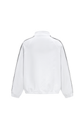 Load image into Gallery viewer, LERROI WHITE RELAXED FIT CO-ORD STAND COLLAR HOODIE WHITE