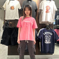 Load image into Gallery viewer, LERROI PINK LION PRINT WASHED T-SHIRT PINK