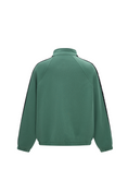 Load image into Gallery viewer, LERROI GREEN RELAXED FIT CO-ORD STAND COLLAR HOODIE GREEN