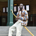 Load image into Gallery viewer, LERROI BROWN STREET CHECK PANEL JACKET BROWN