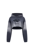 Load image into Gallery viewer, LERROI GREY URBAN WASHED SHORT HOODIE GREY