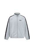 Load image into Gallery viewer, LERROI GREY RELAXED FIT CO-ORD STAND COLLAR HOODIE GREY