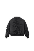 Load image into Gallery viewer, LERROI BLACK COL NYLON PILOT JACKET BLACK