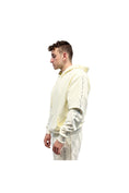 Load image into Gallery viewer, LERROI CREAM SIDE RUNNING LETTER HOODIE CREAM