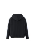 Load image into Gallery viewer, LERROI BLACK SIDE STRIPE HOODIE BLACK