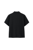 Load image into Gallery viewer, LERROI BLACK COTTON POLY POLO BLACK