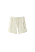 Load image into Gallery viewer, LERROI CREAM RUNNING LETTER PRINT SHORT SWEATPANT CREAM