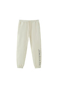 Load image into Gallery viewer, LERROI CREAM RUNNING LETTER PRINT SWEATPANT CREAM