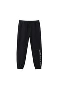 Load image into Gallery viewer, LERROI BLACK RUNNING LETTER PRINT SWEATPANT BLACK