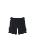 Load image into Gallery viewer, LERROI BLACK SIDE STRIPE SHORT SWEATPANT BLACK