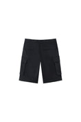 Load image into Gallery viewer, LERROI BLACK COTTON CARGO SHORT BLACK