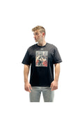 Load image into Gallery viewer, LERROI BLACK PUZZLE PAINTING T-SHIRT BLACK
