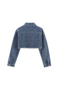 Load image into Gallery viewer, LERROI BLUE SHORT CUT JEAN JACKET BLUE