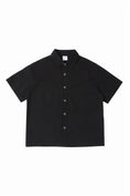Load image into Gallery viewer, LERROI BLACK SHORT SLE V OVERSHIRT BLACK