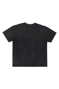 Load image into Gallery viewer, LERROI BLACK LOGO PRINT WASHED T-SHIRT BLACK
