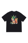 Load image into Gallery viewer, LERROI BLACK COCKTAIL PRINT T-SHIRT BLACK