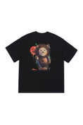 Load image into Gallery viewer, LERROI BLACK LION LOLLIPOP PRINT T-SHIRT BLACK