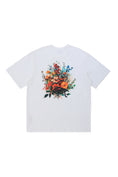 Load image into Gallery viewer, LERROI WHITE FLOWER PRINT T-SHIRT WHITE