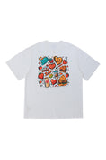 Load image into Gallery viewer, LERROI WHITE FOODIE PRINT T-SHIRT WHITE