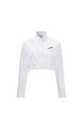 Load image into Gallery viewer, LERROI WHITE DECONSTRUCTED SHIRT WHITE
