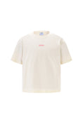 Load image into Gallery viewer, LERROI CREAM PUFF LETTER T-SHIRT CREAM