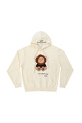 Load image into Gallery viewer, LERROI CREAM FUR EMB LION HOODIE CREAM