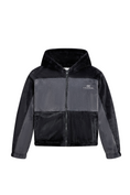 Load image into Gallery viewer, LERROI BLACK SOFT FLEECE PANEL JACKET BLACK