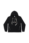 Load image into Gallery viewer, LERROI BLACK LOGO PRINTED HOODIE BLACK