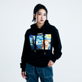 Load image into Gallery viewer, LERROI BLACK OIL PAT PRI HOODIE BLACK