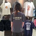 Load image into Gallery viewer, LERROI GREY FLOCK PRINT T-SHIRT GREY