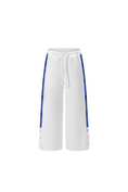 Load image into Gallery viewer, LERROI WHITE STREETWEAR PANELLED SPLIT-HEM SWEATPANTS WHITE