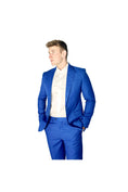 Load image into Gallery viewer, LERROI BLUE SILM FIT TROUSER BLUE