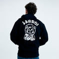 Load image into Gallery viewer, LERROI BLACK COL LERROI LION HOODIE BLACK