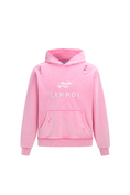 Load image into Gallery viewer, LERROI PINK URBAN WASHED LOGO PRINT HOODIE PINK