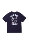Load image into Gallery viewer, LERROI BLUE WORD LION T-SHIRT BLUE