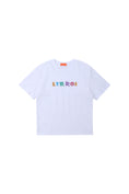 Load image into Gallery viewer, LERROI WHITE CARTOON WORD T-SHIRT WHITE