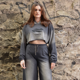Load image into Gallery viewer, LERROI GREY URBAN WASHED SHORT HOODIE GREY