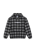 Load image into Gallery viewer, LERROI BLACK CHECK CARGO HOODIE BLACK