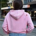 Load image into Gallery viewer, LERROI PINK URBAN WASHED LOGO PRINT HOODIE PINK