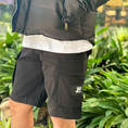 Load image into Gallery viewer, LERROI BLACK COTTON CARGO SHORT BLACK