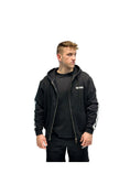 Load image into Gallery viewer, LERROI BLACK SIDE STRIPE HOODIE BLACK