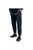 Load image into Gallery viewer, LERROI BLACK RUNNING LETTER PRINT SWEATPANT BLACK
