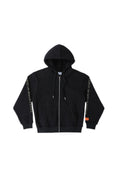 Load image into Gallery viewer, LERROI BLACK COL LER ZIP THO HOODIES BLACK