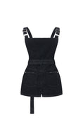 Load image into Gallery viewer, LERROI BLACK UTILITY DENIM DRESS BLACK