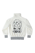 Load image into Gallery viewer, LERROI WHITE FLEECE LION JACKET WHITE