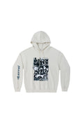 Load image into Gallery viewer, LERROI WHITE MOVIE POSTER PRINT HOODIE WHITE